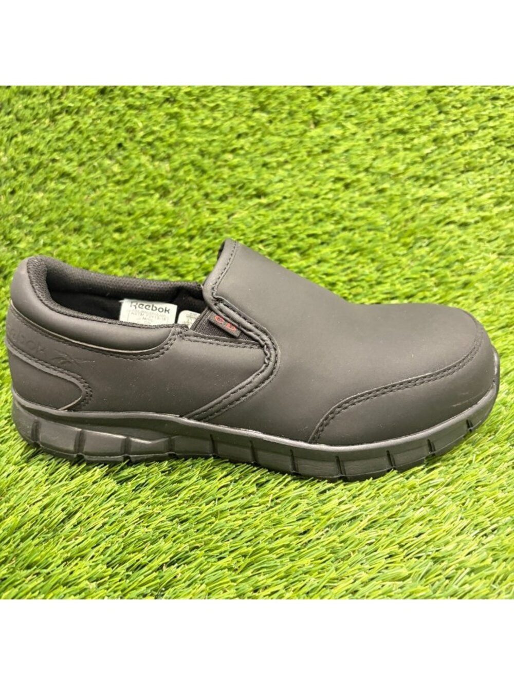 Reebok Sublite Cushion Womens Size 7 Black Composite Toe Safety Work Shoes